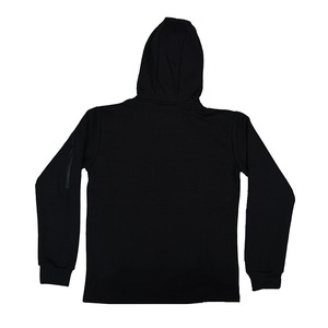 ชุดวอร์มผ้าฟลีซสองชิ้นพร้อมโลโก้ปักและพลอยเทียมสำหรับผู้ชายชุดออกกำลังกายกางเกงออกกำลังกายในยิมสีดำและน้ำเงิน - Product Image 3