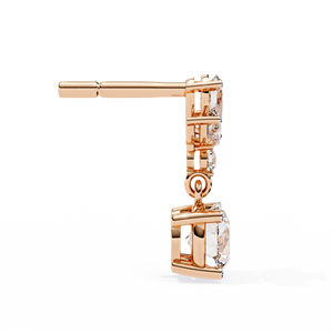 Pendientes CVD de diamantes cultivados en laboratorio al por mayor para mujer, corte Marquesa romántico, ropa de fiesta dorada con certificación IGI - Product Image 5