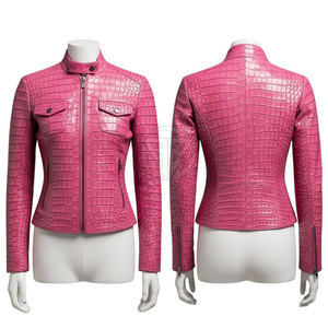 Chaqueta de Cuero Elegante con Relieve, Construcción Tejida, Costuras Limpias, Detalles Texturizados, Sensación Premium Ecológica - Product Image 6