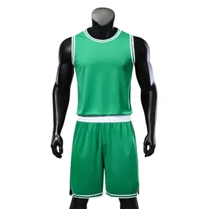 Uniformes de sport respirants pour hommes adultes, design personnalisé par sublimation, fabrication directe, shorts de course d'été sans manches en mesh, basketball - Product Image 1