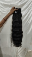 REMI HAIR Rambut India Mentah 12a Tanpa Proses, Bundel Rambut Asli Lurus Alami, Jahitan Ganda Mesin, Kutikula Utuh, Rambut Manusia