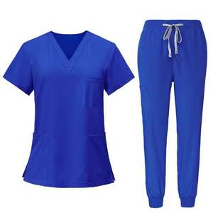 Luxury Medical Scrub <b>Sets</b> for Men <b>Women</b> Canvas Nursing Uniforms for Hospital Workers Male Female <b>Joggers</b> Scrubs Doctor Style - Product Image 4