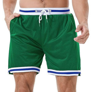 Pantalones cortos de playa de poliéster personalizados para hombre, tabla de surf, traje de baño, pantalones cortos de malla, Joggers, Fitness, entrenamiento atlético, gimnasio - Product Image 1