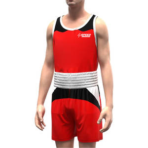 Chaleco de boxeo y kit corto Uniforme de boxeo Uniformes de poliéster 100% Uniforme de boxeo unisex a la venta - Product Image 5