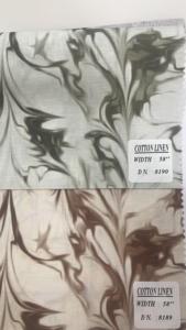 Digital <b>Printed</b> <b>Linen</b> Cotton <b>Fabric</b> Leaf Pattern Woven Textile 58 Inch - Product Image 3