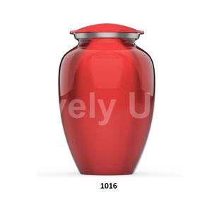 Urnas para adultos de cremación de aluminio de mármol verde con tres bandas plateadas para cenizas humanas Bolsa de terciopelo gratis - Product Image 5