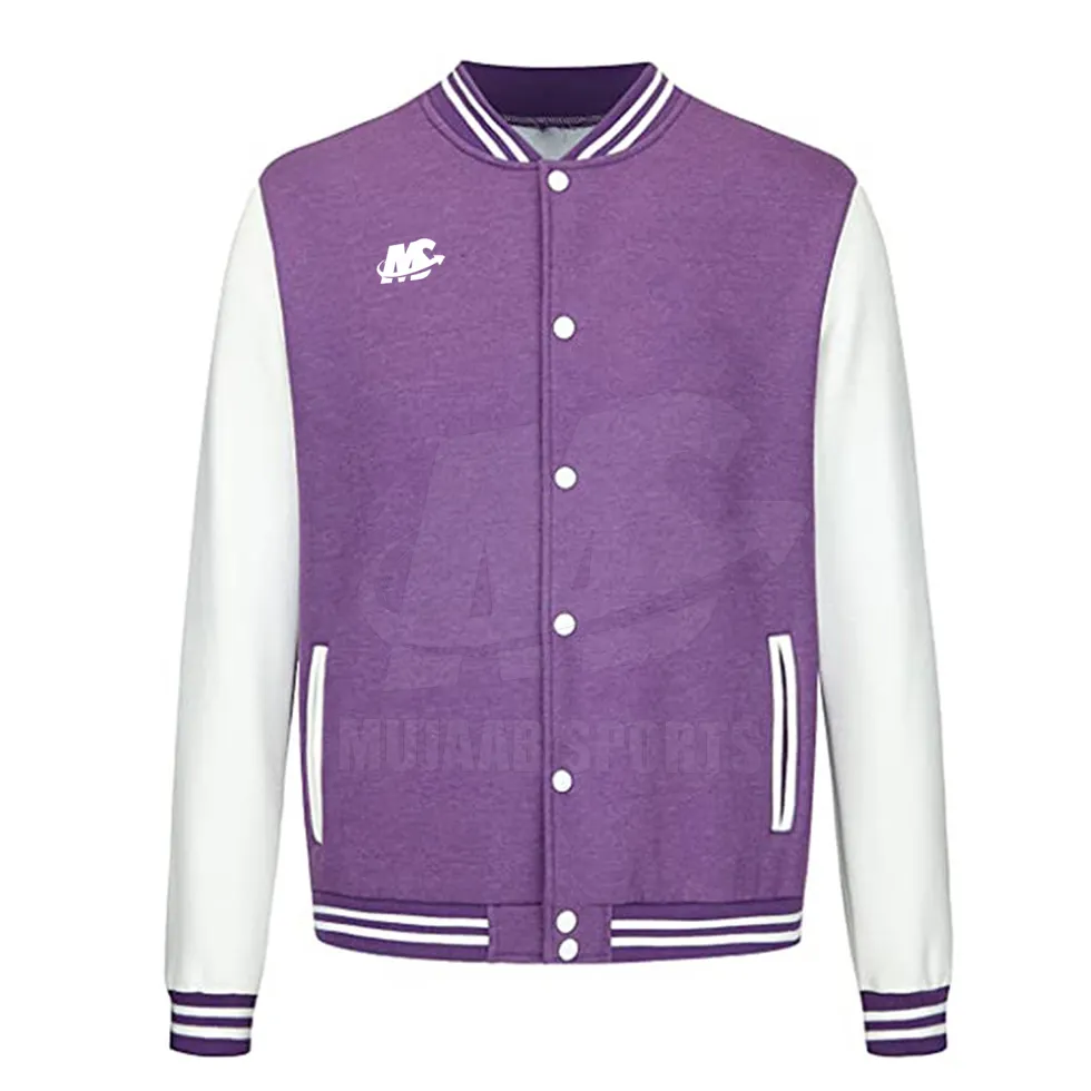 Best Selling Customized Design Letterman Jacket Wholesale Long Sleeve Streetwear Varsity Jacket Mens Baseball Jacket For Sale