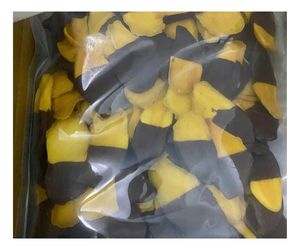 Délice au chocolat et à la mangue, tranches de mangue enrobées de chocolat au lait, mangue au chocolat, mangue séchée tendre, délice vietnamien, noix de coco, fruit de la passion - Product Image 1
