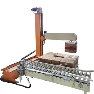 Vertical Palletizing Machine High Column Palletizer With PLC System And Saving Working Area