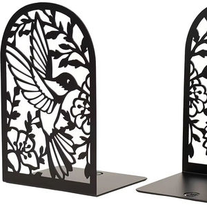 Fabricant professionnel de supports de livres en métal design, couleur argent, pour la décoration de la maison et du bureau - Product Image 1