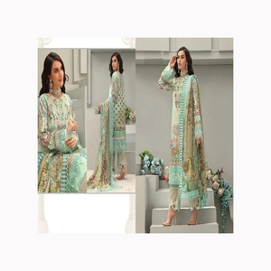 Pakistanais Indien Salwar Kameez Cousu Shalwar Kameez Ready Made Anarkali Robe Tissu Eid Collection Vente Robe - Product Image 6
