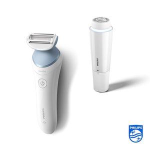 Afeitadora Rotativa Inalámbrica para Uso en Seco y Húmedo, Resistente al Agua IPX7, Depiladora Facial con 5 Accesorios, Cabezales de Repuesto Lavables - Product Image 5