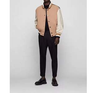 Veste universitaire de luxe légère pour hommes de marque à la mode pour le printemps automne costume de Baseball à col montant imprimé personnalisé climatisé - Product Image 2