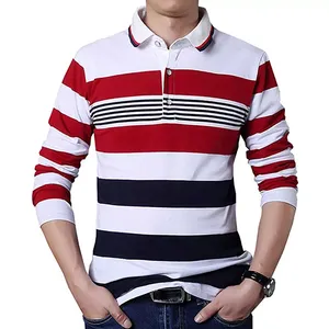 Camisetas Polo de golf de uniforme para hombre 100% algodón o poliéster liso con logotipo bordado personalizado - Product Image 1