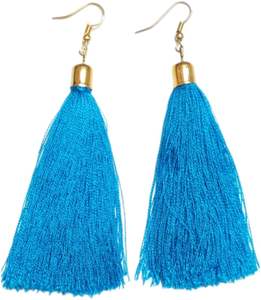 Boucle d'oreille en soie de luxe de fabricant fait main de couleur personnalisée pour la fête de mariage boucle d'oreille de mode boucle d'oreille en soie de haute qualité - Product Image 3