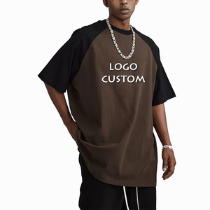 เสื้อยืดผู้ชายสไตล์วินเทจลำลองผ้าฝ้ายเนื้อนุ่ม 285 กรัม ลวดลายเรียบสีตัดกัน 100% ผ้าฝ้าย - Product Image 5