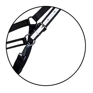 Accessoire d'entraînement quotidien Premium élégant confortable selle anglaise licou en cuir fabriqué à la main réglable en Nylon Durable - Product Image 6