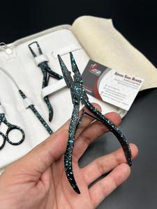 Kit d'outils d'extension de cheveux avec logo personnalisé, comprenant une pince à perles en silicone Micro Link, une pince à enlever les extensions de cheveux en boucle - Product Image 4