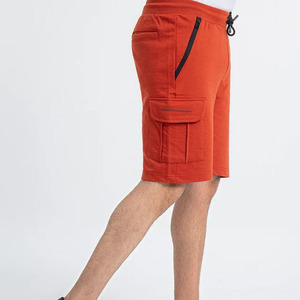 Reinforced Stitched Mid Drawstring Waist Casual Men's Canvas Breathable <b>Quick</b> <b>Dry</b> Sweat <b>Shorts</b> - Product Image 5
