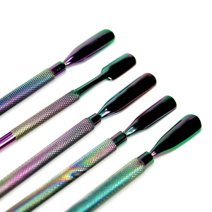Arcoíris de acero de alta calidad para uñas, empujador de cutículas, pinza para piel muerta, removedor de empuje, cuidado de la manicura, herramienta de limpieza de ranuras - Product Image 2