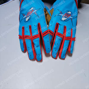 Gants de frappe de baseball à longue manchette Logo personnalisé Cabretta cuir unisexe adulte et jeunesse Baseball Softball gants de frappe - Product Image 5