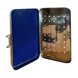 Boîte de stérilisation en acier inoxydable réutilisable pour instruments chirurgicaux, cassette de stérilisation, 4 pouces, 8 pouces, organisateur d'équipement chirurgical manuel, CE - Product Image 3