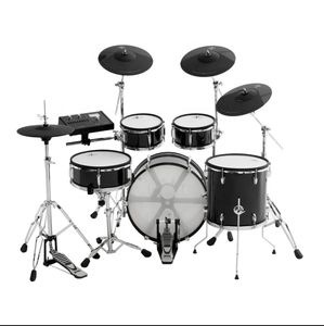 Brand New Green Finish Acoustic <b>Drum</b> Set Chrome Hardware Practice Performance Percussion - Product Image 3