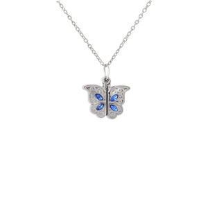 Collier avec <span class=keywords><strong>pendentif</strong></span> en forme de cœur de papillon, <span class=keywords><strong>porte</strong></span>-micro-<span class=keywords><strong>photo</strong></span>, chaîne réglable, bijoux tendance pour femmes - Product Image 3