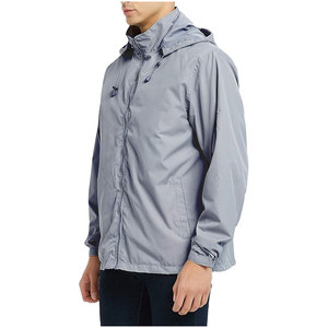Veste de survêtement en nylon avec logo brodé personnalisé, fermeture éclair, veste softshell vierge, coupe-vent, veste pour homme, vestes pour homme - Product Image 2