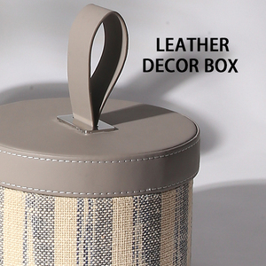 Chất lượng hàng đầu đồ trang sức da Inlay lưu trữ hộp thiết kế cổ hộp Inlay nhà trang trí hộp bán buôn từ Trung Quốc - Product Image 4