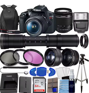 Cámara DSLR Rebel T7 100% ACTIVA con Kit de 2 Lentes con EF18-55mm - Product Image 2