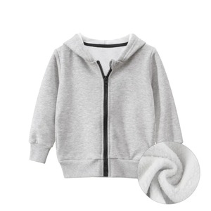 100% Cotton Boys <b>Jacket</b> for Spring Autumn Children's Long-Sleeved Fleece Coat with Hooded Collar Zipper Lined Design for Winter - Product Image 5
