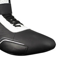 Chaussures de moto Go Kart Cuir de course imperméable en cuir Bottes d'équitation imperméables pour moto Chaussures de sport Chaussures de course automobile