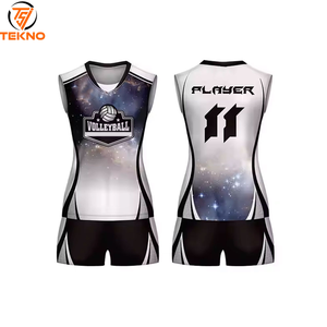 Uniforme de voleibol hecho con material de poliéster 100%, uniforme de voleibol de ajuste cómodo sin mangas 2025 a la venta, servicio OEM - Product Image 1