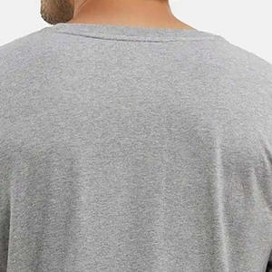 Nouveau T-shirt pour homme à col en V, couleur unie, manches courtes, vente en gros, T-shirts pour homme à col en V, manches courtes, 100% coton, vierge - Product Image 5