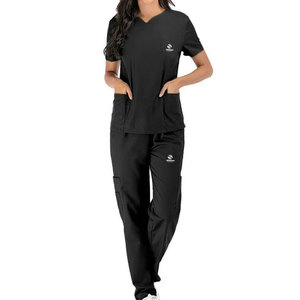 Ensembles d'uniformes médicaux mandarins sur mesure pour femmes Uniforme d'infirmière Oem de style classique pour filles Uniforme d'hôpital de beauté - Product Image 2