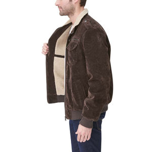 Chaqueta de Cuero de Oveja con Cuello Alto y Corte Regular para Hombre, Ropa de Abrigo Elegante para Invierno con Diseño Clásico y Logotipo Personalizado - Product Image 6