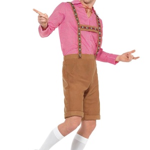 Lederhosen para Hombre, Pantalones Cortos Bávaros Alemanes, Traje Tradicional Personalizado 2026 - Product Image 5