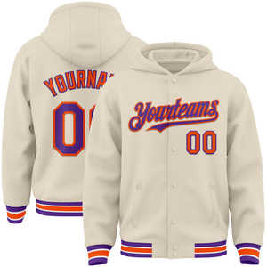 OEM Logo Letterman College Varsity Jacket Personnalisé Hommes Hiver Bundle Fashion Bomber Hoodie Jacket - Product Image 5
