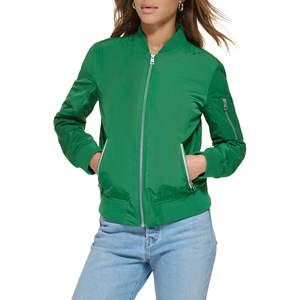 New Arrival HIgh Quality OEM/ODM <b>Women</b> Fashion <b>Bomber</b> <b>Jacket</b> Winter Warm Outerwear <b>Lightweight</b> Zipper Coat Casual Streetwear - Product Image 1