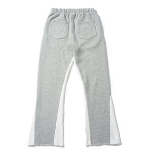 Pantalones de hombre lavados, los más vendidos, pantalones de chándal acampanados personalizados para hombre, pantalones de sudor holgados informales, cintura elástica apilada - Product Image 2