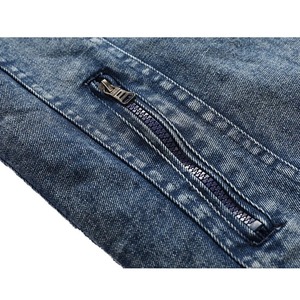 Doublure en laine pour hommes Veste en jean d'hiver bleue épaisse Vêtements d'extérieur Sweats à capuche chauds Vestes en denim à capuche d'hiver pour hommes Manteaux - Product Image 5