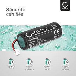 Batería Recargable de Iones de Litio de 3.7V 1400mAh para Afeitadora Eléctrica, Resistente al Agua IPX7, Repuesto para Afeitadora Rotatoria, Lavable, para Uso en Autocaravanas - Product Image 5
