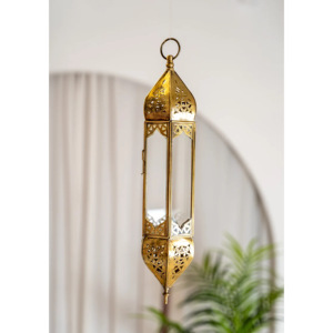 2025 Christmas Moroccan <b>Lanterns</b> Clear Glass <b>Vintage</b> Style Gold Brass Handmade Hanging Lamps Tea Light Candle <b>Lanterns</b> A.K - Product Image 6