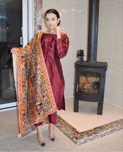 2025 chal de seda hecho a mano antiguo de lujo nuevo diseño pesado espejo trabajo bordado chal impreso estilo étnico para mujeres - Product Image 2