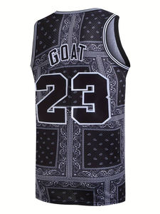 Active Crew Neck Sleeveless Sportswear Mesh Basketball Jersey Custom Team Uniform Breathable New <b>Design</b> Sublimation <b>Bandana</b> - Product Image 3