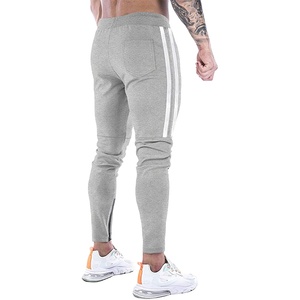 Pantalones de chándal con logotipo personalizado para hombre, pantalón de chándal de vellón, cintura elástica, acampanado, apilado, Hip Hop - Product Image 3
