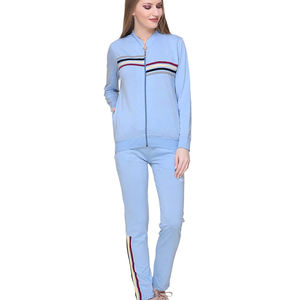 Survêtements en coton de haute qualité pour femmes vêtements d'hiver confortables avec fermeture éclair décontracté conçu fermeture éclair survêtements pour femmes - Product Image 5