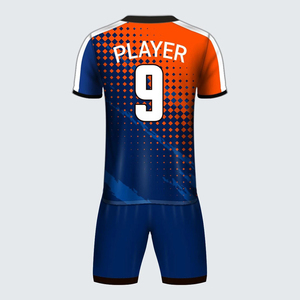 Venta al por mayor de diseño personalizado y logotipo de alta calidad de secado rápido poliéster uniforme de fútbol conjunto completo 2025 OEM ropa de fútbol para hombres - Product Image 2