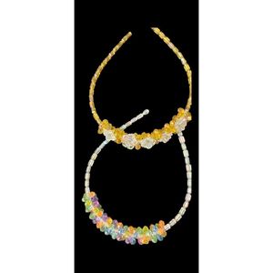 Montana HRB1-5 Boucles d'oreilles créoles tendances Bandeau et oreillette en plastique cristal Ensemble - Product Image 3
